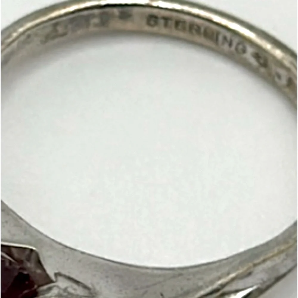 Rhinestone Rock Candy 925 Sterling silver ring ✨